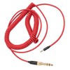 Coiled Headphone Cable Gold Plated Connector Replacement Headset Sound Cord
