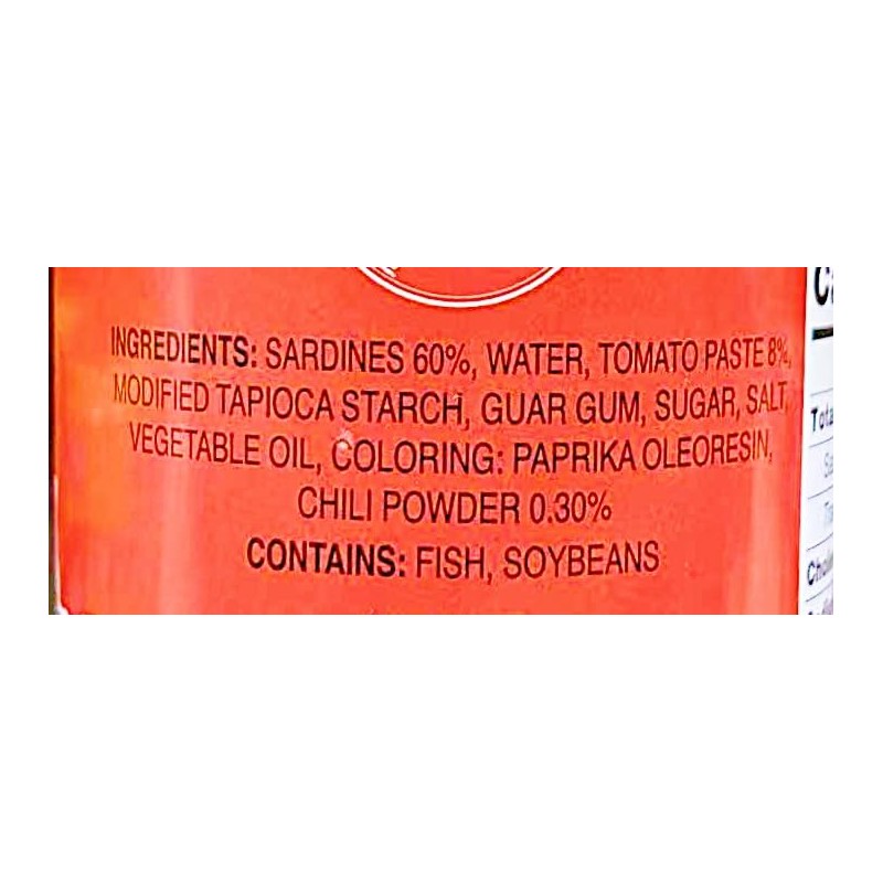Sardines in Tomato Sauce with Chili, 5.5 oz, Pack of