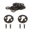 Adiyer 50pcs Round 25mm / 1-inch Mortise Type Metal Keyhole