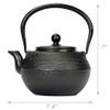 Primula Black Hammered 40 Ounce Cast Iron Teapot
