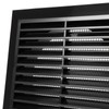 ECOPRO VENT Black 5'' Inch Ventilation Grille - Inside/Outside use