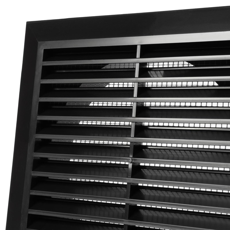 ECOPRO VENT Black 5'' Inch Ventilation Grille - Inside/Outside use