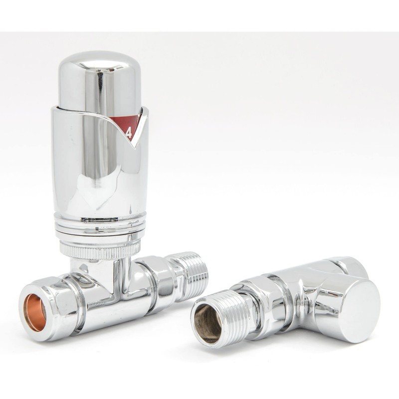 Hot Flow | Marella Modern Thermostatic Radiator Valve Straight TRV