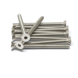 iexcell 10 Pcs 5/16-18 x 4" Stainless Steel 304 Hex Socket Flat Head Cap Screws Bolts Kit