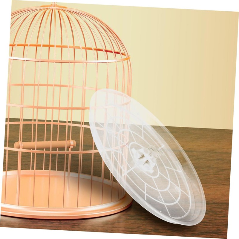 NOLITOY 2Pcs Bird Cage Tray Transparent Durable Plastic Poop Holder