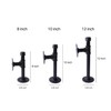3/4" Industrial Pipe Shelf Brackets, Black Iron Wall Mounted DIY