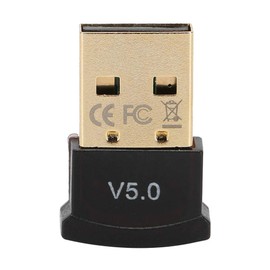 Bluetooth 5.0 Receiver, Portable and Lightweight Wireless Audio Emitter and Receiver, Wireless USB Stereo Audio Adapter, Dual Mode Emitter Acceptor for TV PC (Black)