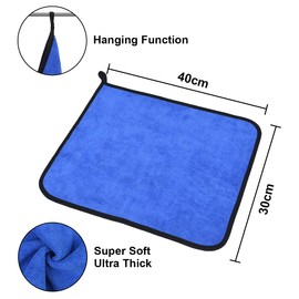 URAQT Mikrofasertücher Auto, 6 PCS 500GSM Mikrofasertücher Multifunktionales Auto Motorrad Fusselfreie Handtuch,Auto Reinigungstuch Microfasertuch für Auto Haushalt Küche Fenster - 30x40CM