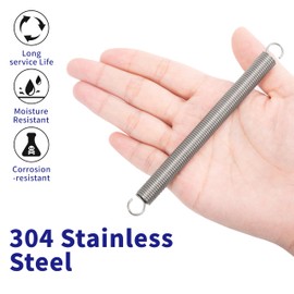 GUNGY Tension Springs with Hooks Stainless Steel Tension Spring 120 mm Outer Diameter 10 mm Wire Diameter 1.2 mm Maximum Tensile Force 3.2 kg 1.2 x 10 x 120 mm Pack of 4