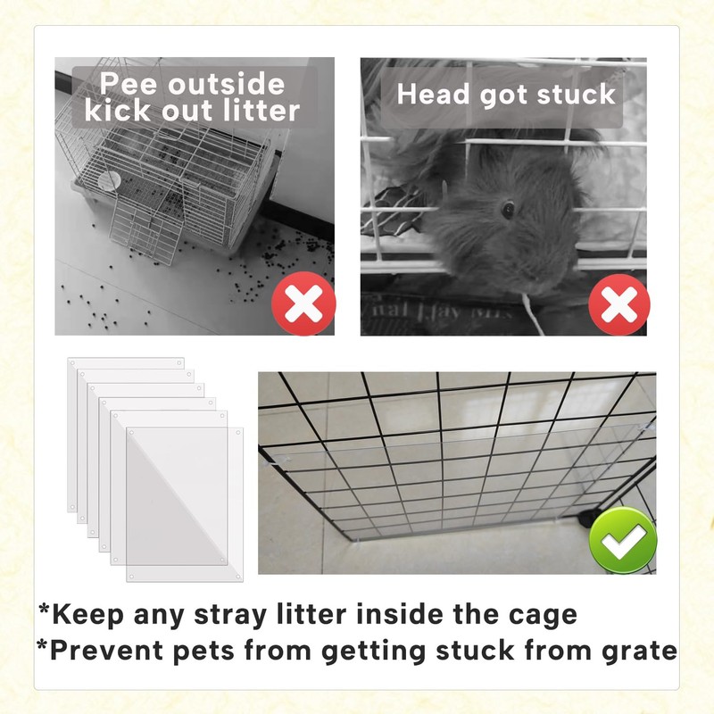 KEYIDE 12 Pcs Urine Guard for Rabbit, Guinea Pig, Ferret
