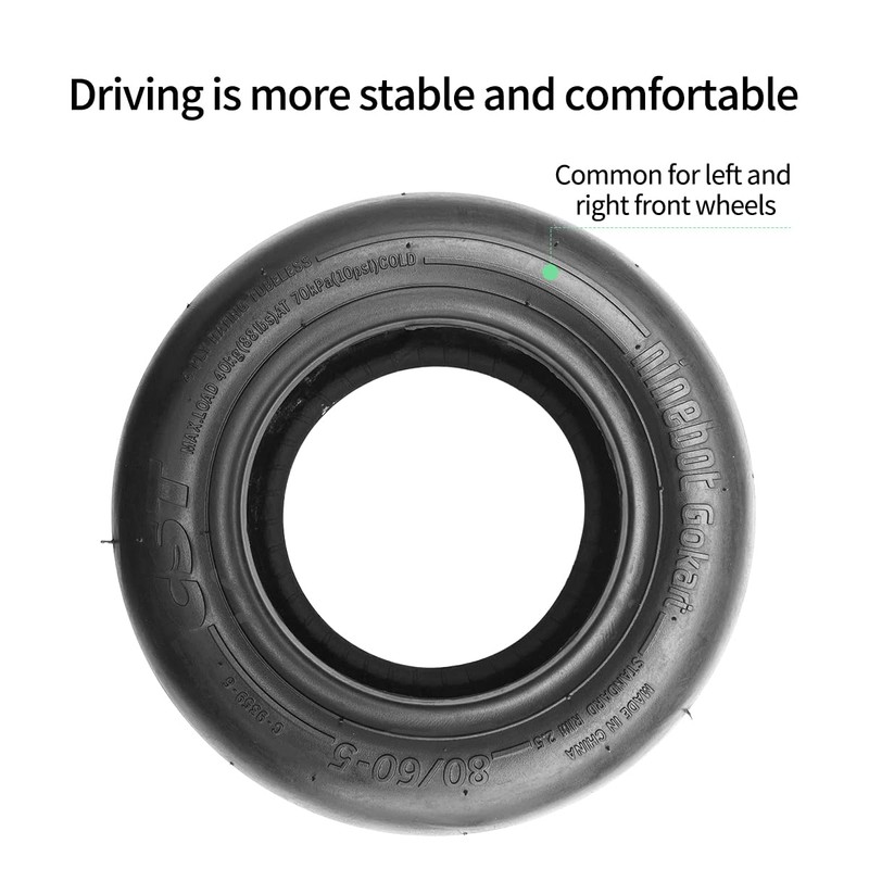 Gokart Front Wheel Tire for Compatible with Segway Ninebot Go