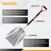 HANTOP Large Scoop Aluminium Snow Shovel for Driveway Snow Removal
