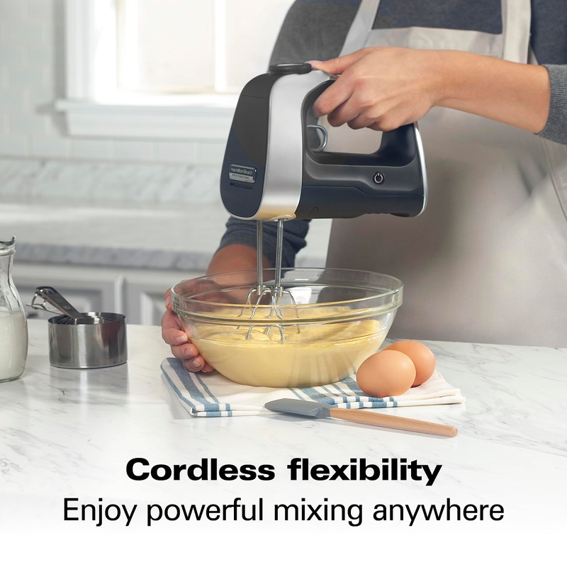Hamilton Beach Professional Cordless Electric Hand Mixer with Infinite Speed