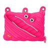 ZIPIT Monster Pencil Case for Girls, Cute 3-Ring Binder Pencil