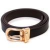 Coach CF269 IMC1A Women's Belt, Outlet Buckle, Cut-to-Size, Reversible, black/brown