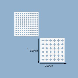 4PCS Mixed Geometric Dots Stencils Hollow Painting Stencils,Reusable Painting StencilsPlastic Art Craft Circle Pattern Templates，DIY Stencil Template for Painting on Wall Woo