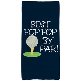 Tzhim Pop-Pop Gifts Kitchen Towels, Funny Golf Hand Towels, Father Gifts for Dad Best Pop Dish Towels Dishcloths Tea Towels for Kitchen, Best Pop Pop by Par Kitchen Bathroom Decor, 16x24in