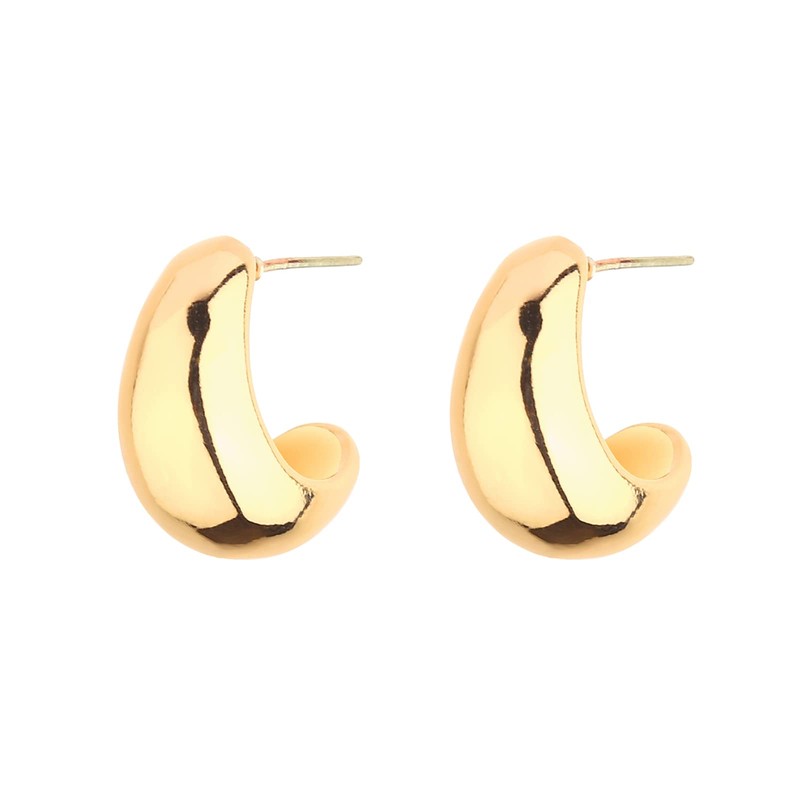HILXURY Gold Chunky Hoop Earrings Set for Women, 14K Gold