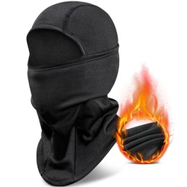 ZephyrCraft Balaclava Face Mask, Windproof Ski Mask Motorcycle Balaclava for Men Women, Warm Face Cover Mask for Outdoor Cycling Skiing Motorcycle Bicycle Black