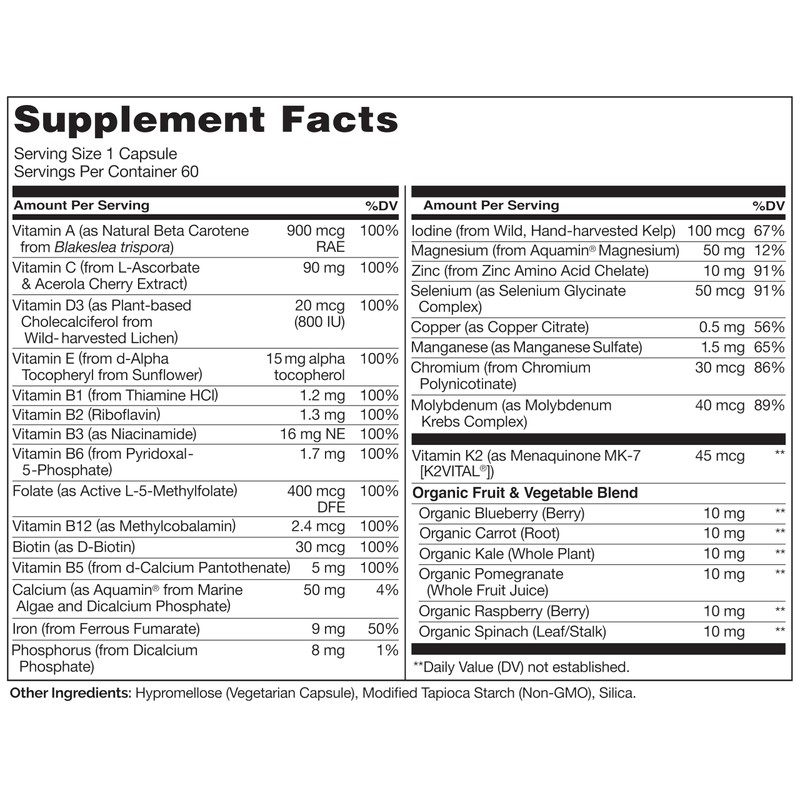 NATURELO One Daily Multivitamin for Women - Energy Support -