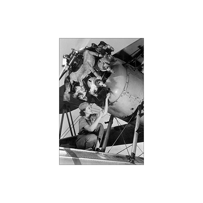 History Galore 24"x36" Gallery Poster, female mechanic rosie the riveter
