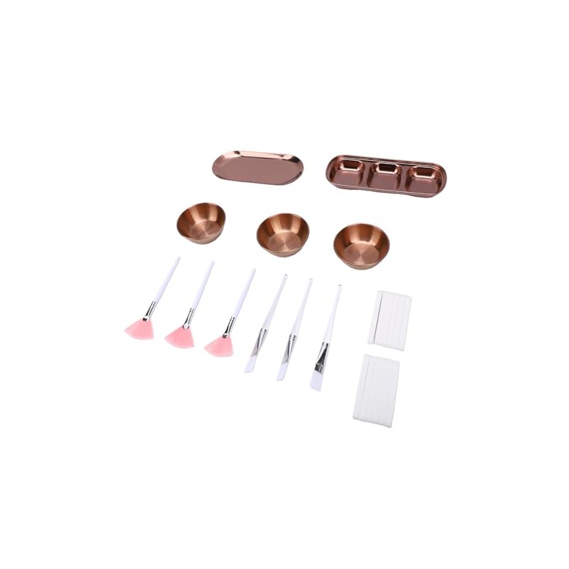 Semme Kit Suministros Faciales Piezas Esteticistas Incluye Tazones Mezcla Acero