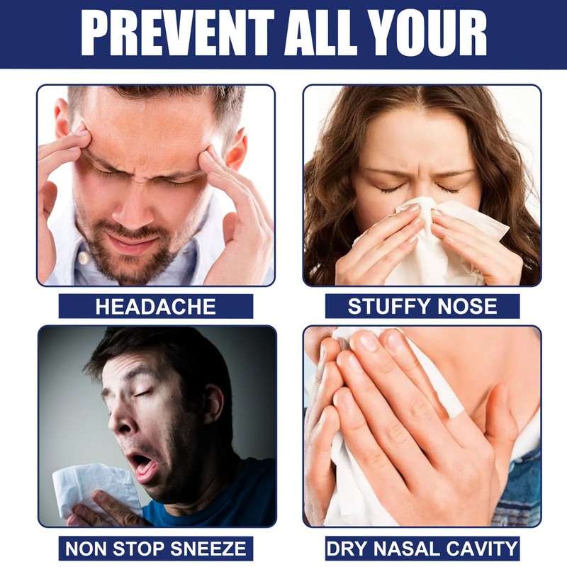 3Pcs Nasal Spray 18ml Gentle Fine Mist Allergy Relief Nose