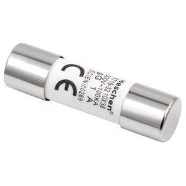 Heschen Cylindrical Ceramic Tube Fuse Link, RT18-32 (RO15), 10×38 mm, 1A 500V, CE, Pack of 20