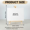 4 Pack Tabletop Wooden Easels, 11.8 Inch Adjustable Foldable