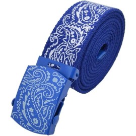 Unbranded Belt Bandana Belt and Buckle Cholo Chicano Rap Paisley Print Military Lowrider