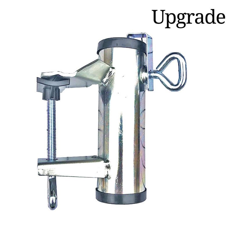 Heavy Duty Upgraded Parasol Holder, Cast Iron Umbrella Clamp, Flexible