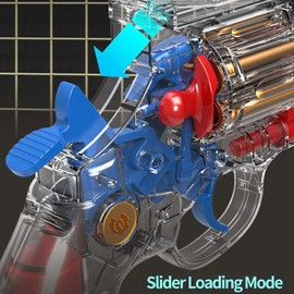 Toy Guns for Outdoors, Soft Dart Plastic Revolver Toy with Shell Ejecting, Boys Garden Game Birthday Gift