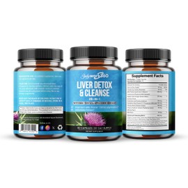 BODYWORK360 Liver Detox & Cleanse - 28-in-1 Liver Repair & Support Supplement for Men & Women with Milk Thistle, Apple Cider Vinegar, Dandelion Root Extract & Artichoke Extract - Non-GMO, 60 Capsules