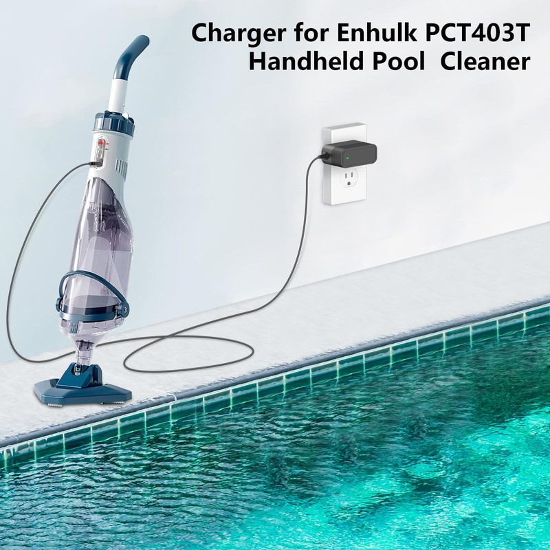 21.5V Charger for Handheld Pool Vacuums Compatible with Enhulk PCT403T