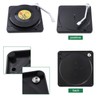 BEEK 5UMI 6PCS Retro Vinyl Record Coasters with Holder Cup