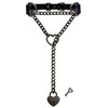 EverGlimp Handmade Black Choker Collar Necklace For Women, Punk Gothic