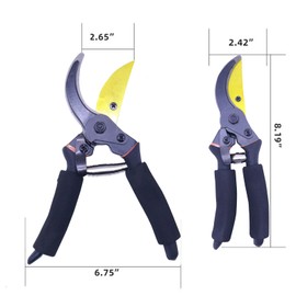 SHUCHUANG Garden Shears, Sharp Pruners for Gardening with Locking Mechanism, Ideal for Trimming, Harvesting