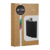 Premier Housewares Hip Flask Set - 8 oz - Black