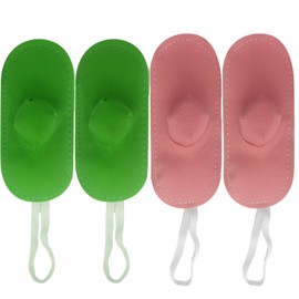 Arilaca Gamefowl Rooster Supplies Chicken Shoes Gallos De Pelea Accessories Chicken Supplies Poultry Care Supplies Leg Protect 2 Pairs Color Pink and Green