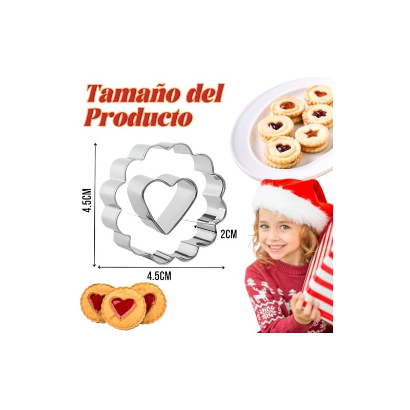 GeorgeX Moldes de Galletas, Juego de 24 Cortadores de Galletas