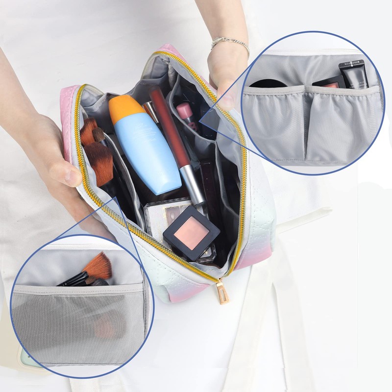 Aosbos Small Makeup Bag Travel Size Makeup Bag Cosmetic Travel