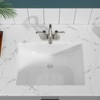 Sarlai Undermount Bathroom Sink - 21 x 15 inch Rectangular