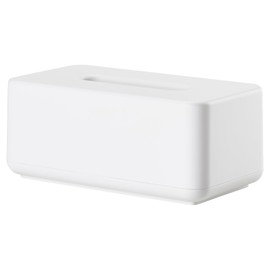 Zone Denmark Ume - Caja para pañuelos (25,6 x 14 x 10,7 cm), color blanco
