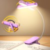 Glocusent Glocusent Drehbare Leselampe Buch Klemme, 22 LEDs Zweireihig mit Timer, Stufenlose Dimmung & Farbanpassung, 1000 mAh Wiederaufladbare Buchlampe fr bis zu 100 Stunden, Ideal fr Buchliebhaber