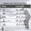 AXKAL Winter Golf Gloves Men With Ball Marker Warm Grip