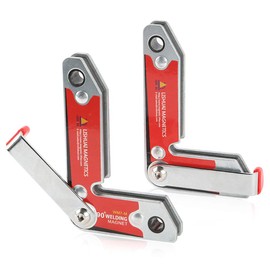 LISHUAI New Item 2pcs/pack Neodymium Magnet Welding Clamp/90 Degree Permanent NdFeB Welding Magnet with Handle