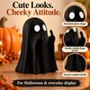 Cute Middle Finger Ghost Statue, Small Halloween Decor for Home,