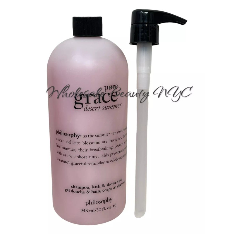 Philosophy Pure Grace Desert Summer Shampoo, Bath/Shower Gel 32Oz/946ml Sealed