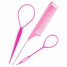 sularpek Set of 3 Hairstyle Aid, Hair Tail Twister, Hairstyle Aid Hair Twister Set, Hair Braiding Tools for DIY Hairstyles, Hairstyle Aid, for Women, Girls