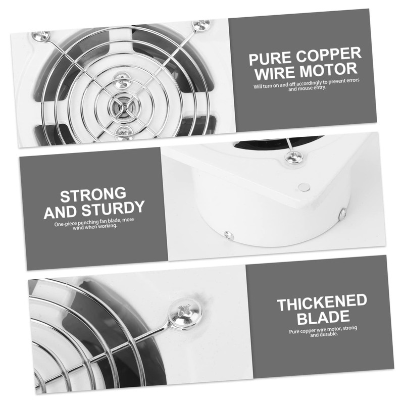Gadpiparty Bathroom Ventilation Fan Wall Mount Exhaust Fan for Kitchen